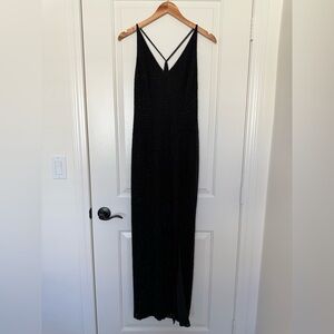 Vintage BIEFF BASIX Silk Black Beaded Formal Gown - Elegant Evening Dress 10